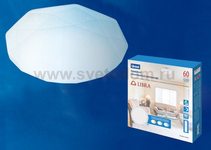Светильник накладной Uniel ULI-D225 60W/SW/51 LIBRA