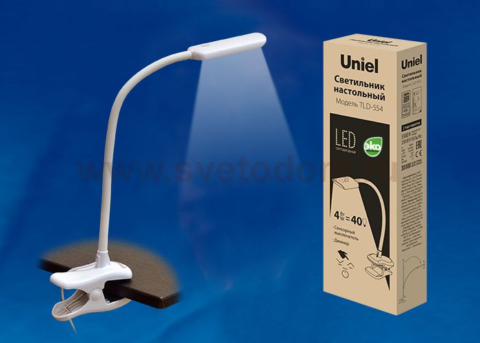 Светодиодный светильник Uniel TLD-554 White/LED/400Lm/5500K/Dimmer