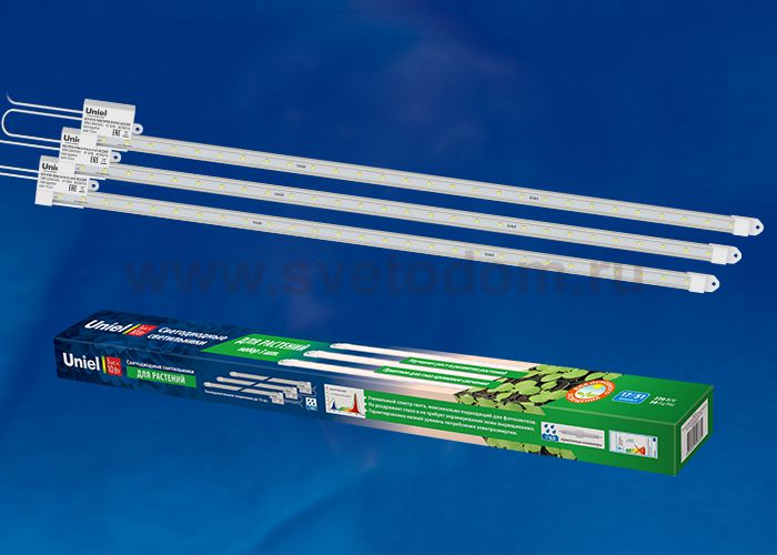 Светильник для растений Uniel ULY-P90-10W/SPFR/K IP65 AC220V CLEAR KIT03