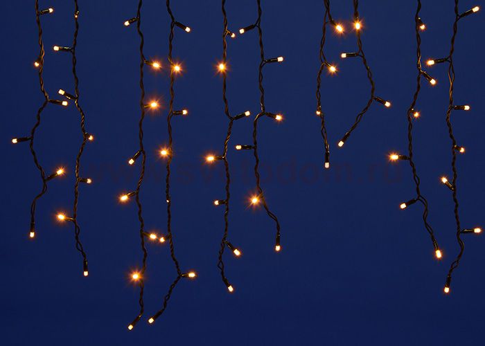 Гирлянда бахрома Uniel ULD-B3010-200/TBK WARM WHITE IP67