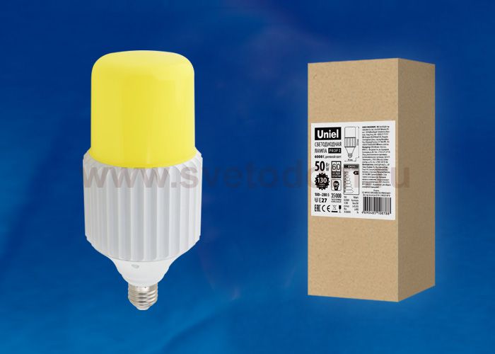 Лампа светодиодная Uniel LED-MP200-50W/6000K/E27/PH ALP06WH