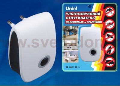 Ультразвуковой отпугиватель грызунов и насекомых Uniel UDR-E11 WHITE