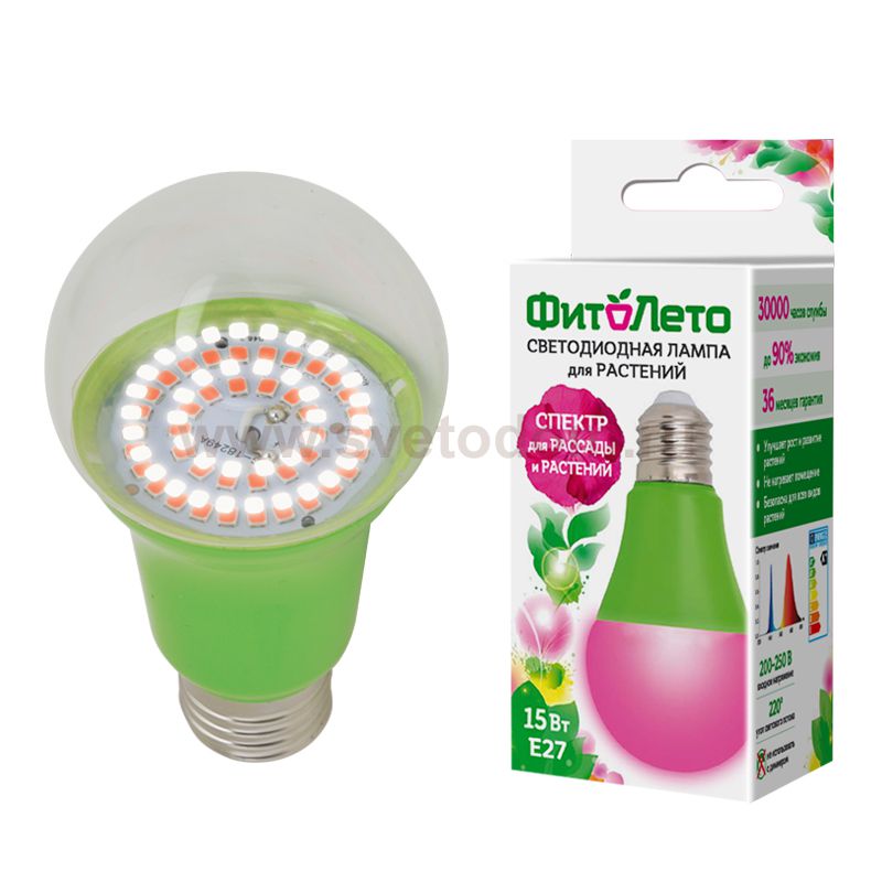 Лампа специального назначения Uniel LED-A60-15W/SPSB/E27/CL PLP30GR