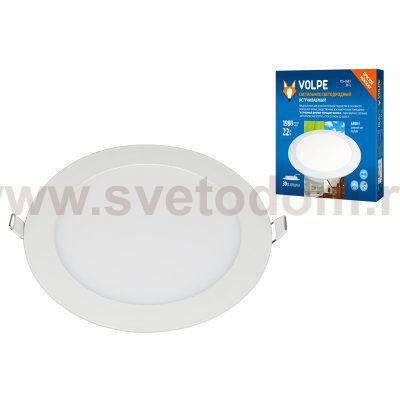 Светильник встраиваемый Volpe ULM-Q236 22W/6500K WHITE