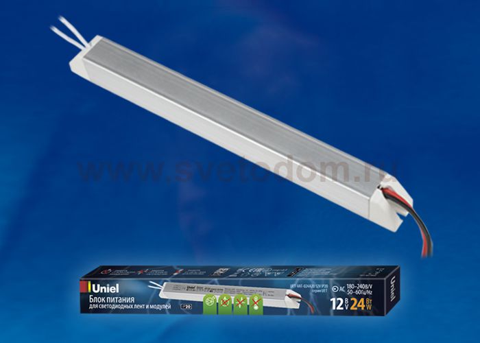 Блок питания для светодиодных ламп и модулей Uniel UET-VAT-024A20 12V IP20