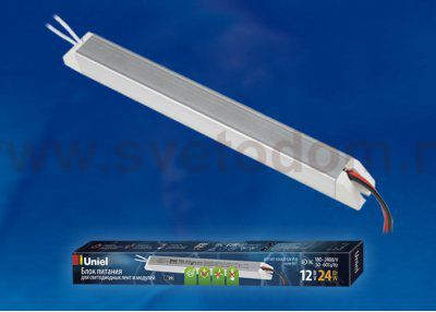 Блок питания для светодиодных ламп и модулей Uniel UET-VAT-024A20 12V IP20
