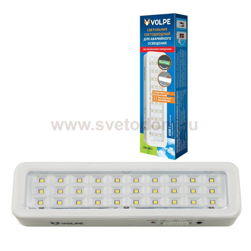Светильник аккумуляторный Volpe ULR-Q401 2W/DW/DC WHITE S01