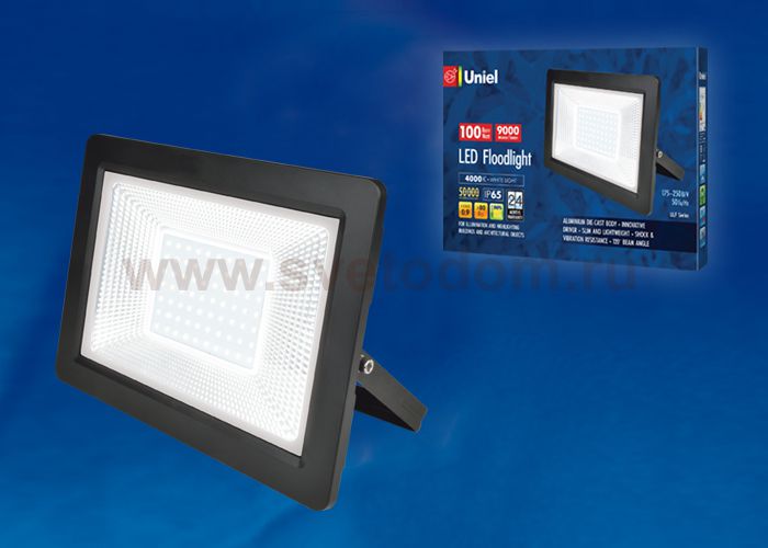 Прожектор светодиодный Uniel ULF-F19-100W/4000K IP65 175-250В BLACK