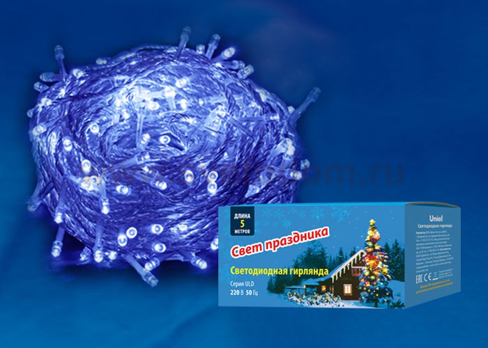 Гирлянда Uniel ULD-S0500-050/DTA BLUE IP20