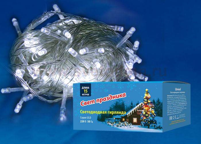 Гирлянда Uniel ULD-S1500-100/DTA WHITE IP20