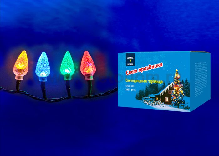 Гирлянда Uniel ULD-S0700-050/DGA MULTI IP20 STRAWBERRY