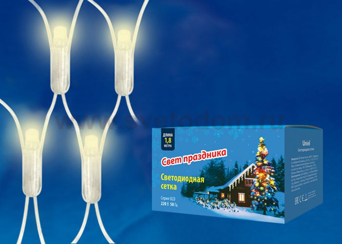 Сетка светодиодная Uniel ULD-N1815-180/DTA WARM WHITE IP20