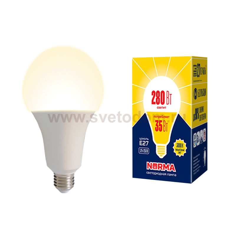 Лампа светодиодная Volpe LED-A95-35W/3000K/E27/FR/NR