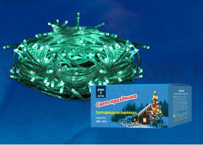 Гирлянда Uniel ULD-S0500-050/DTA GREEN IP20