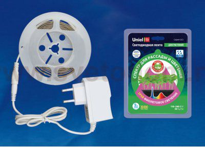 Светильник для растений Uniel ULS-P77-2835-42LED/m-IP20-2M-SPSB RRP18C00
