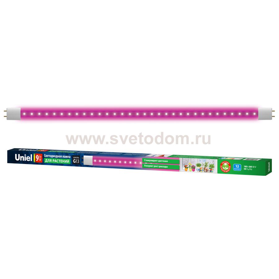 Лампа специального назначения Uniel LED-T8-9W/SPSB/G13/CL PLP30WH