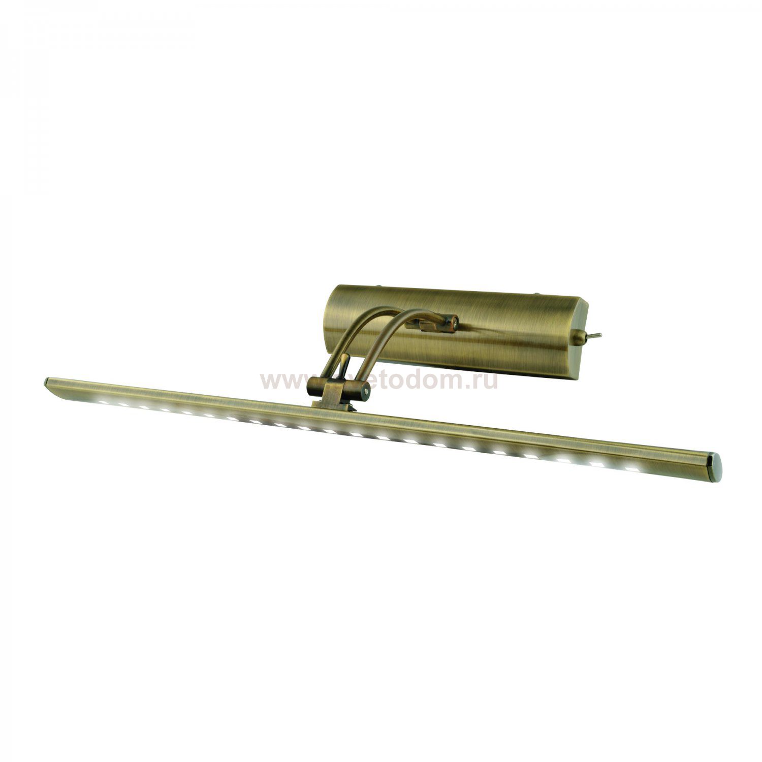 Подсветка светодиодная для картин и зеркал Uniel ULT-F34-7W/4000K IP20 ANTIQUE BRASS