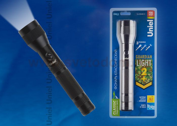 Фонарь Uniel S-LD040-C Black