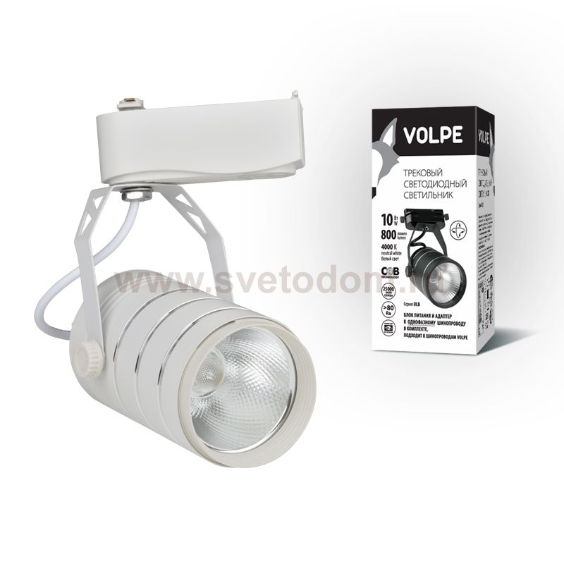 Однофазная трековая система Volpe Светильник светодиодный трековый ULB-Q251 9W/NW/K WHITE