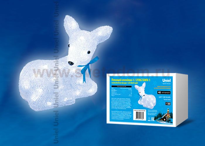 Фигура светодиодная Uniel ULD-M2926-040/STA WHITE IP20 LYING FAWN-1