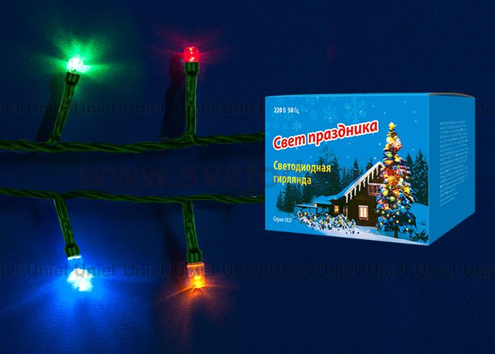 Гирлянда светодиодная Uniel ULD-S0280-020/DGA MULTI IP20