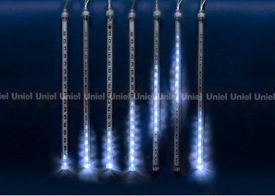 Занавес светодиодный фигурный Uniel ULD-E2403-144/DTK WHITE IP44 METEOR