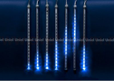 Занавес светодиодный фигурный Uniel ULD-E2403-144/DTK BLUE IP44 METEOR