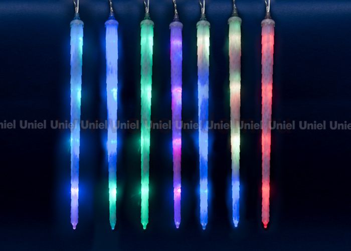 Занавес светодиодный фигурныйт Uniel ULD-E3005-210/DTK RGB IP44 FROSTED ICICLE