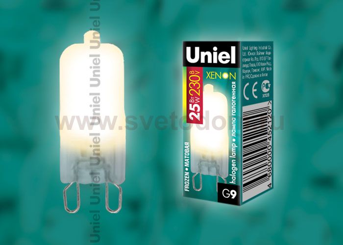 Лампа галогенная Uniel JCD-FR-X25/G9
