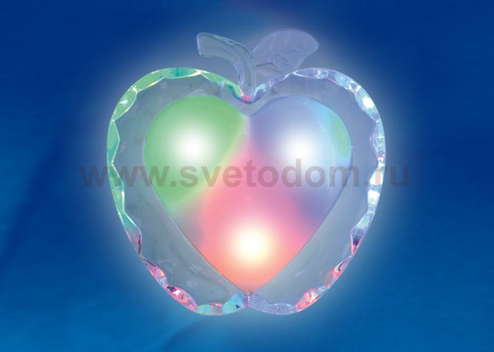 Светильник-ночник Uniel DTL-302-Яблоко/Pearl/4LED/0,5W