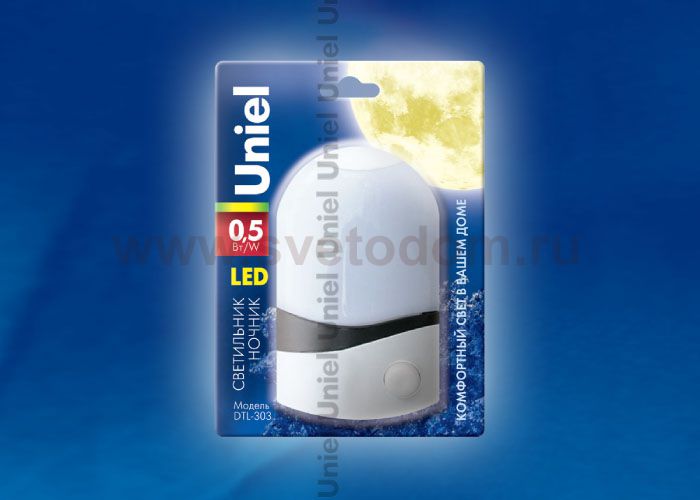 Светильник-ночник Uniel DTL-303-Селена/White/3LED/0,5W
