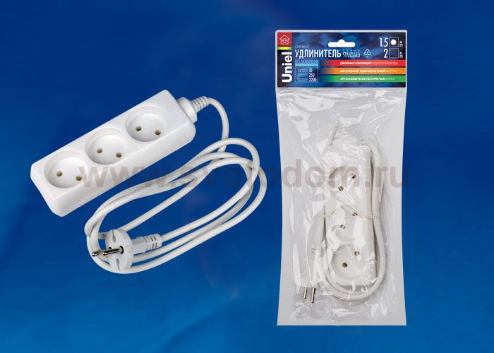 Удлинитель Uniel S-CD3-1,5