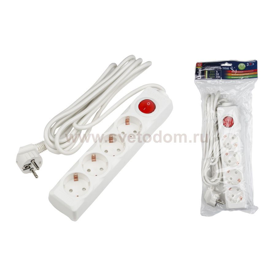 Удлинитель Uniel S-GCD4-3B