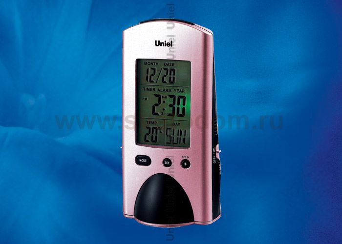 Часы с метеостанцией Uniel UTI-74L цвет корпуса - сиреневый