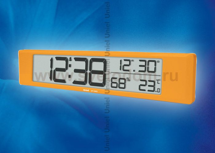 Часы с метеостанцией Uniel UT-44O цвет корпуса - оранжевый
