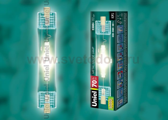 Лампа Uniel MH-DE-70/3300/R7s