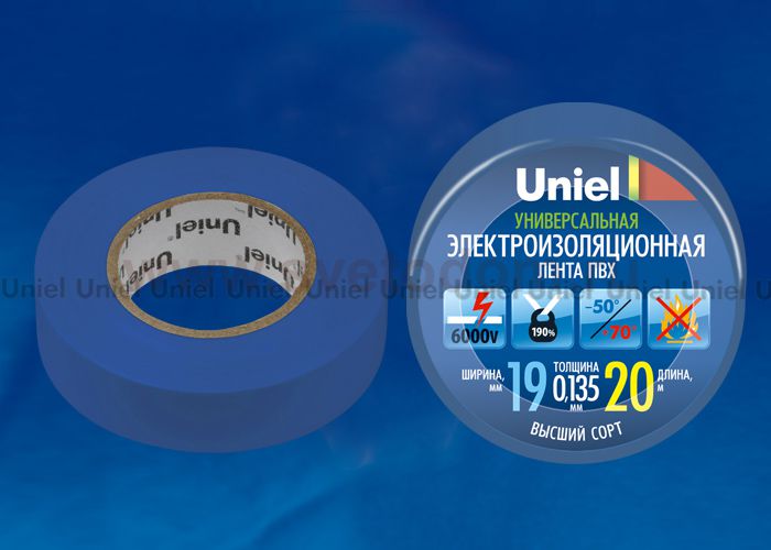 Изоляционная лента Uniel UIT-135P 20/19/01 BLU