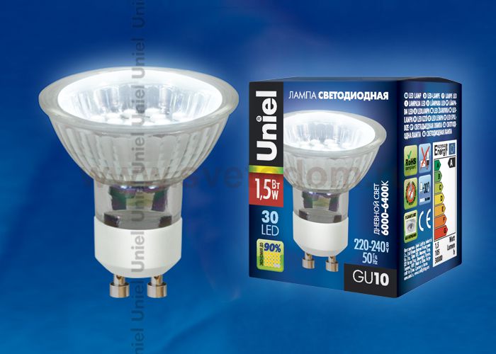 Светодиодная лампа Uniel LED-JCDR-SMD-1,5W/DW/GU10 105 Lm