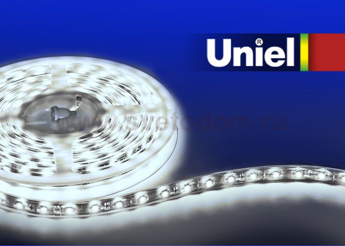 Гибкая светодиодная лента Uniel ULS-3528-60LED/m-8mm-IP33-DC24V-4,8W/m-3M-WW