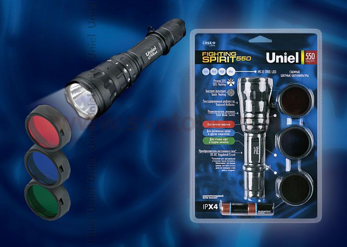 Фонарь Uniel P-ML076-BB Black