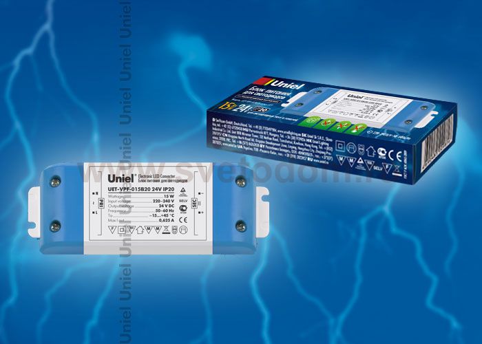 Блок питания Uniel UET-VPF-015B20 24V IP20