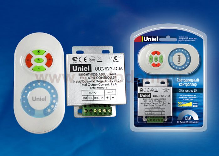 Контроллер Uniel ULC-R22-DIM White блистер