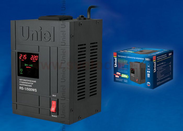 Стабилизатор напряжения Uniel RS-1/500WS