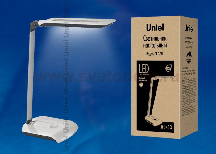 Лампа настольная Uniel TLD-511 Pearl/LED/550Lm/4500K