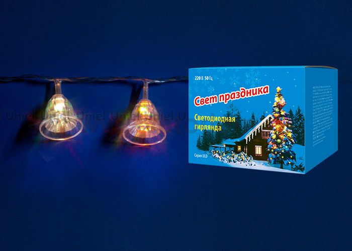 Гирлянда светодиодная Uniel ULD-S0280-020/DTA RGB IP20 BELLS