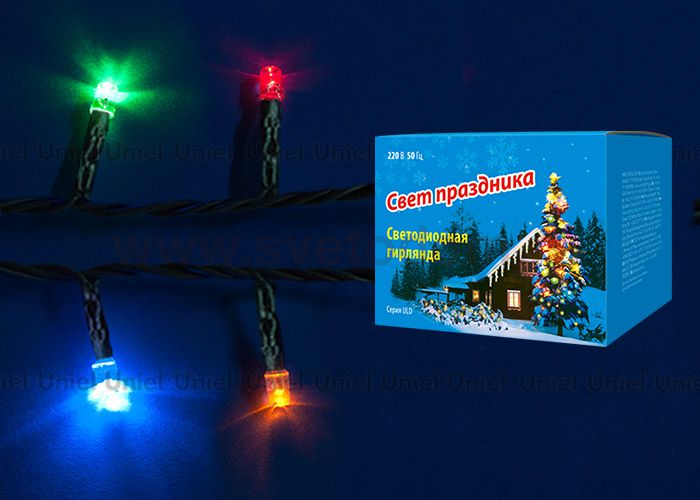 Гирлянда светодиодная Uniel ULD-S0800-100/DGA MULTI IP20