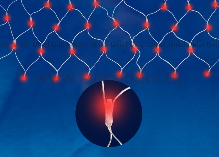 Сетка светодиодная Uniel ULD-N2520-240/DTA RED IP20