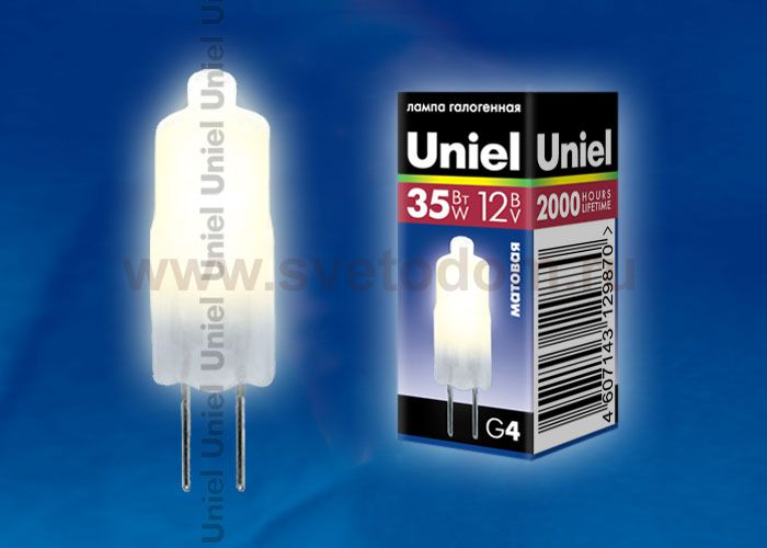 Лампа галогенная Uniel JC-12/35/G4 FR