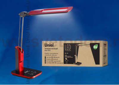 Лампа настольная Uniel TLD-515 Red/LED/900Lm/2700-6400K/Dimmer