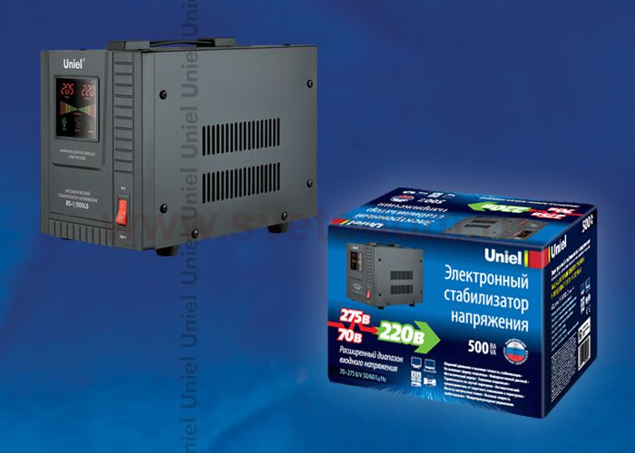 Стабилизатор напряжения Uniel RS-1/500LS